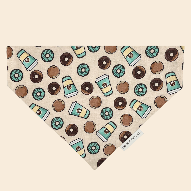 Coffee & Donuts Slip-on Bandana