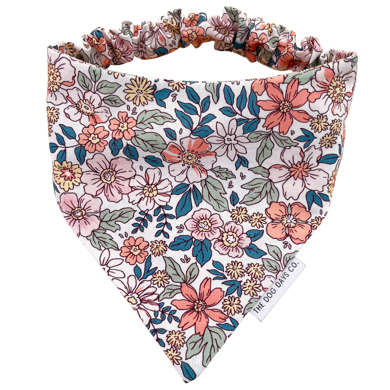 Floral Splash Scrunchie Bandana