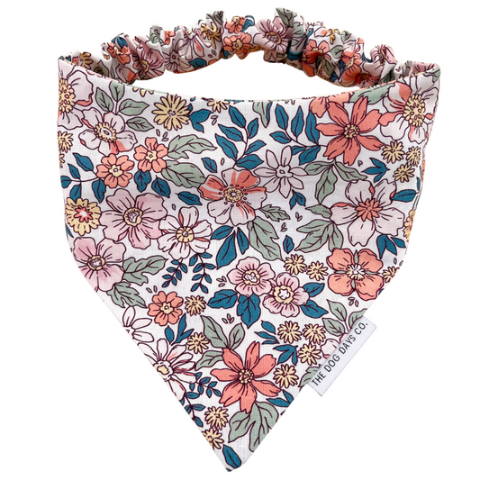 Floral Splash Scrunchie Bandana