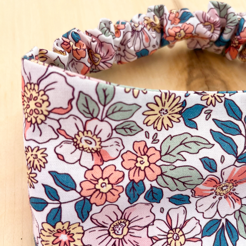 Floral Splash Scrunchie Bandana