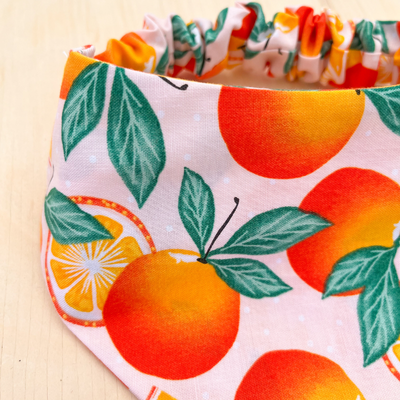 Peach Passion Scrunchie Bandana