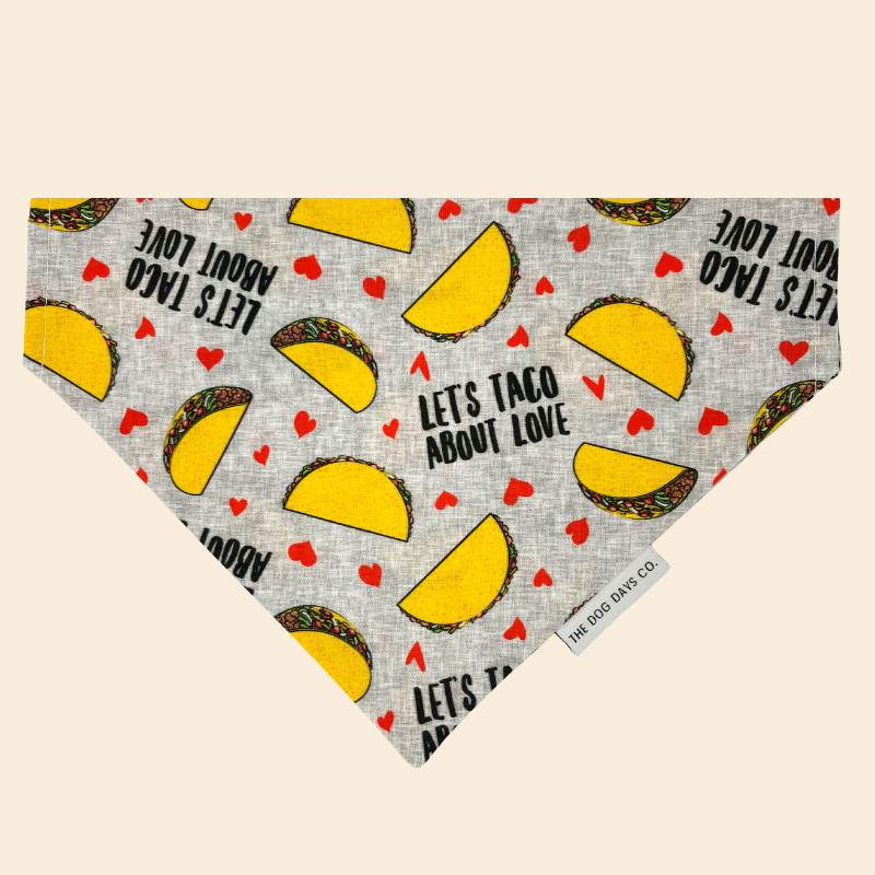 Let's Taco 'Bout Love Slip On Bandana