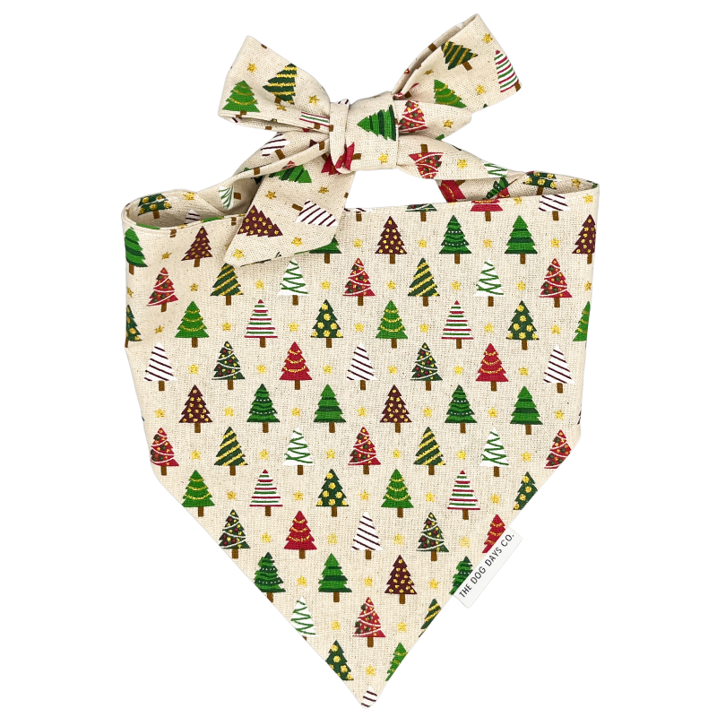 Canvas Trees Tie-Up Bandana