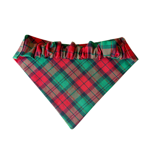Holiday Tartan Scrunchie Bandana