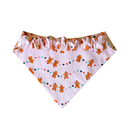Pink Gingerbread Scrunchie Bandana
