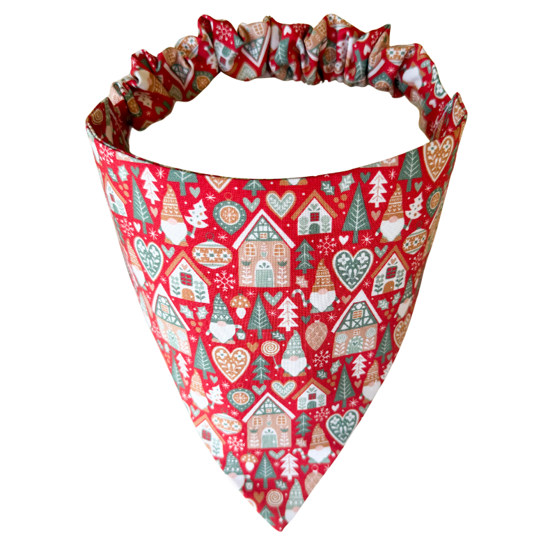 Little Gingerbread Scrunchie Bandana
