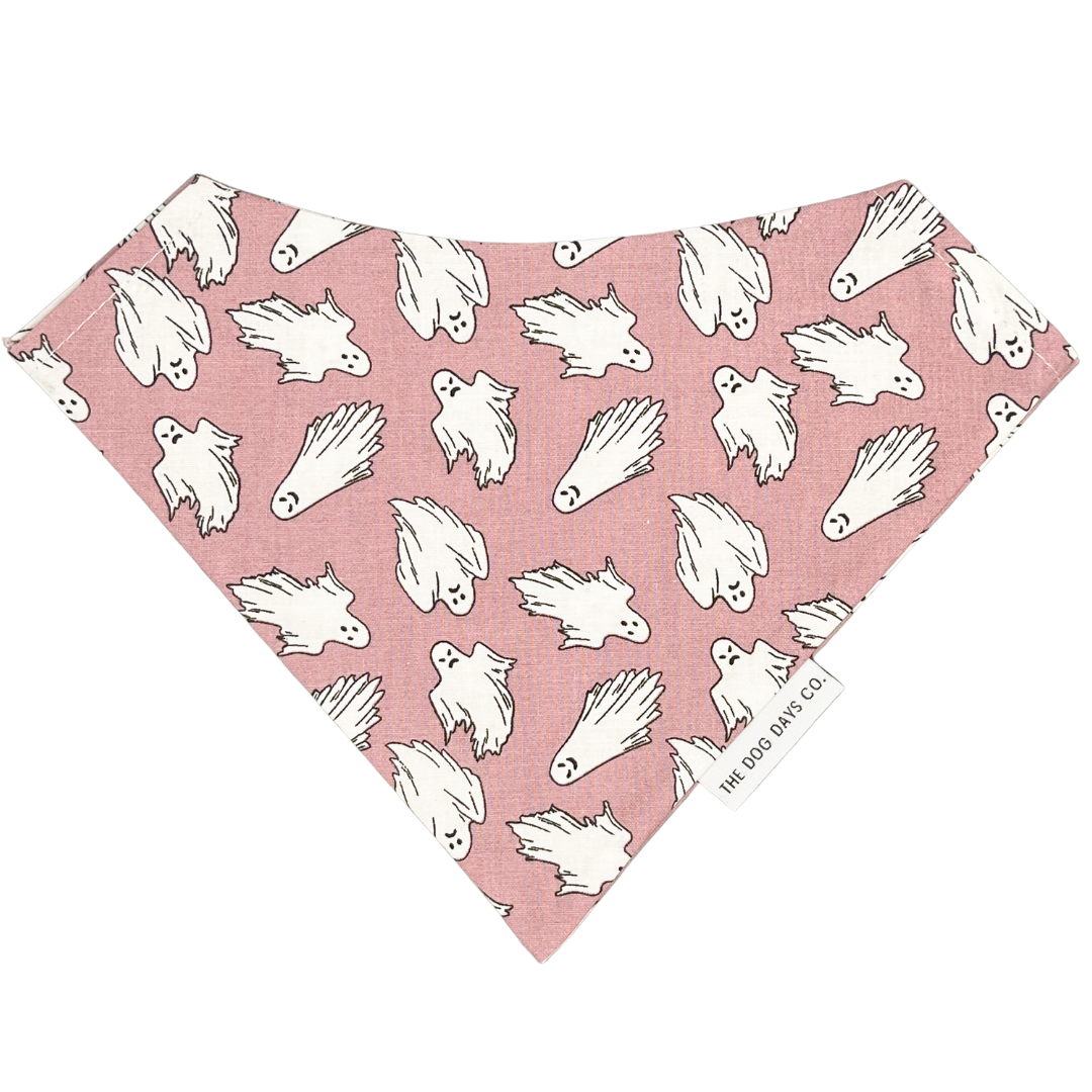 Glow In The Dark Pink Ghosts Bandana