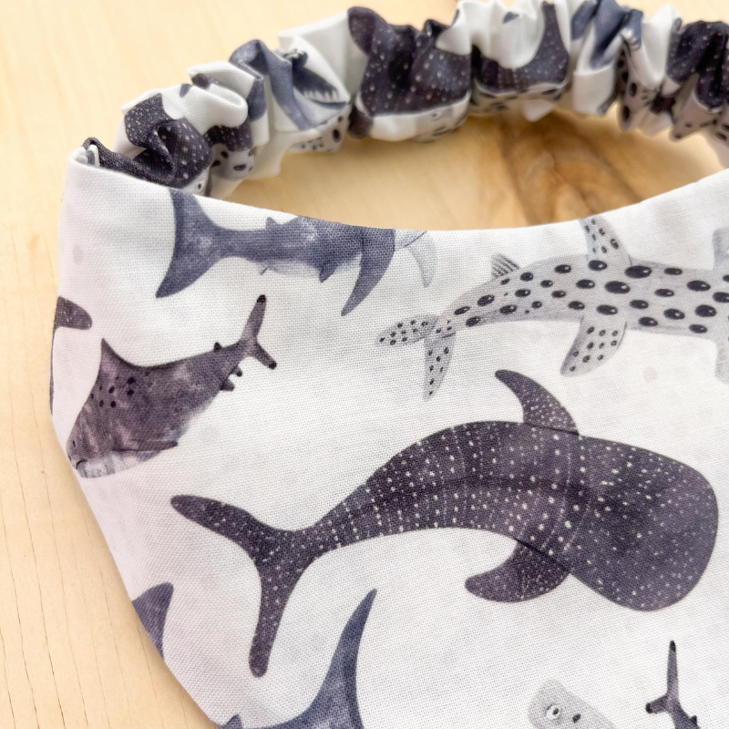 Sharks Scrunchie Bandana