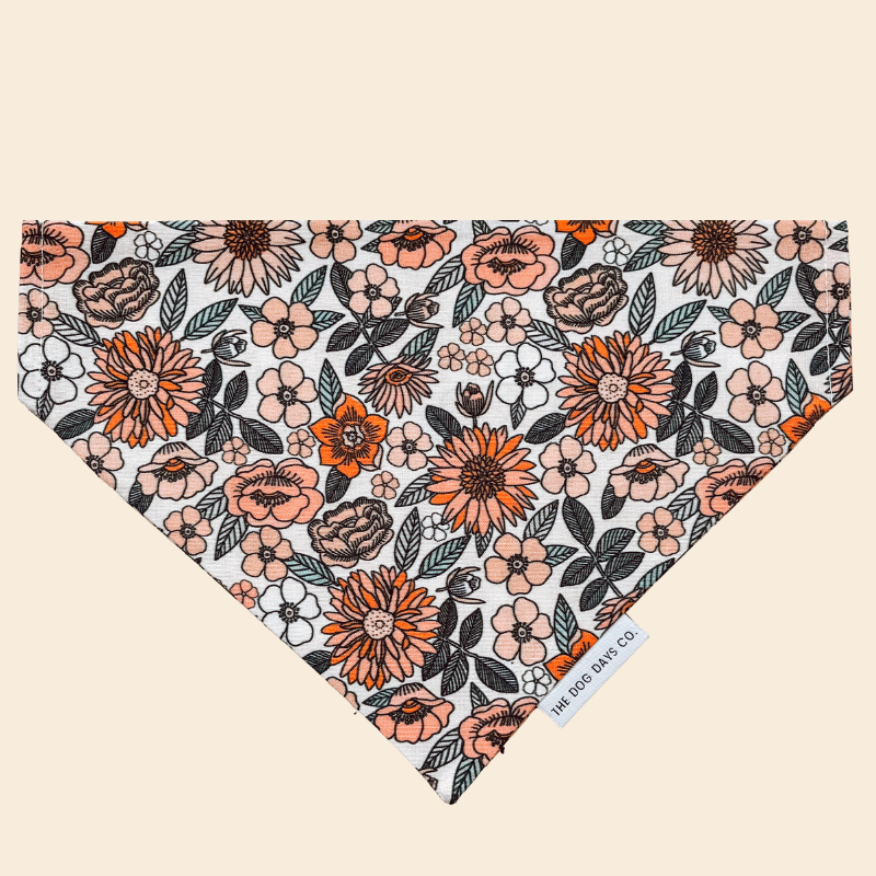 Vintage Floral Slip-On Bandana