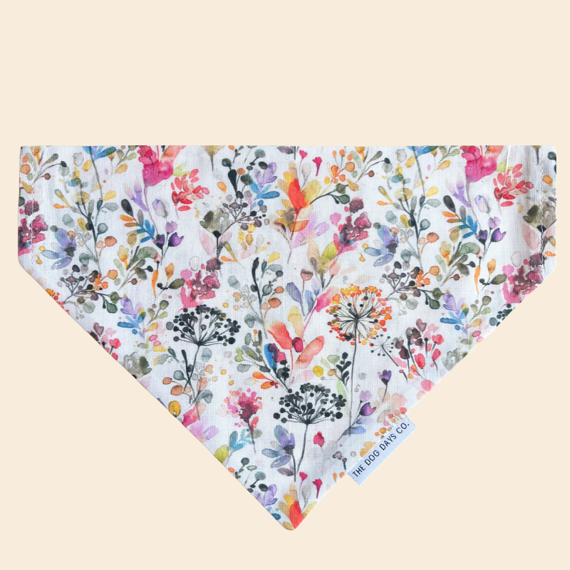 Watercolour Floral Slip-On Bandana