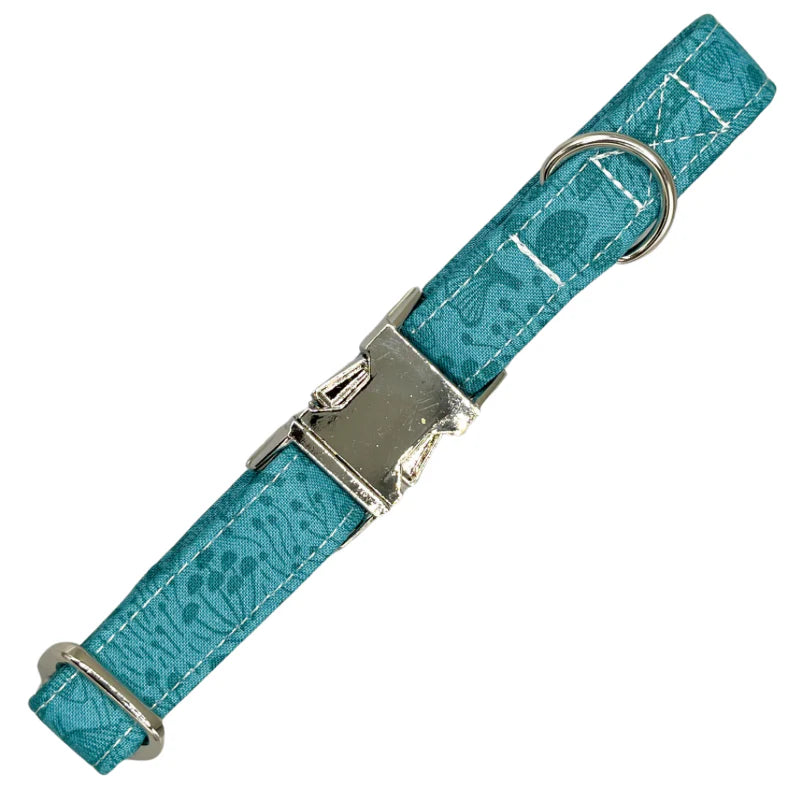 Teal Mushrooms Collar