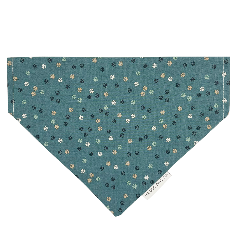 Turquoise Paws Slip-on Bandana