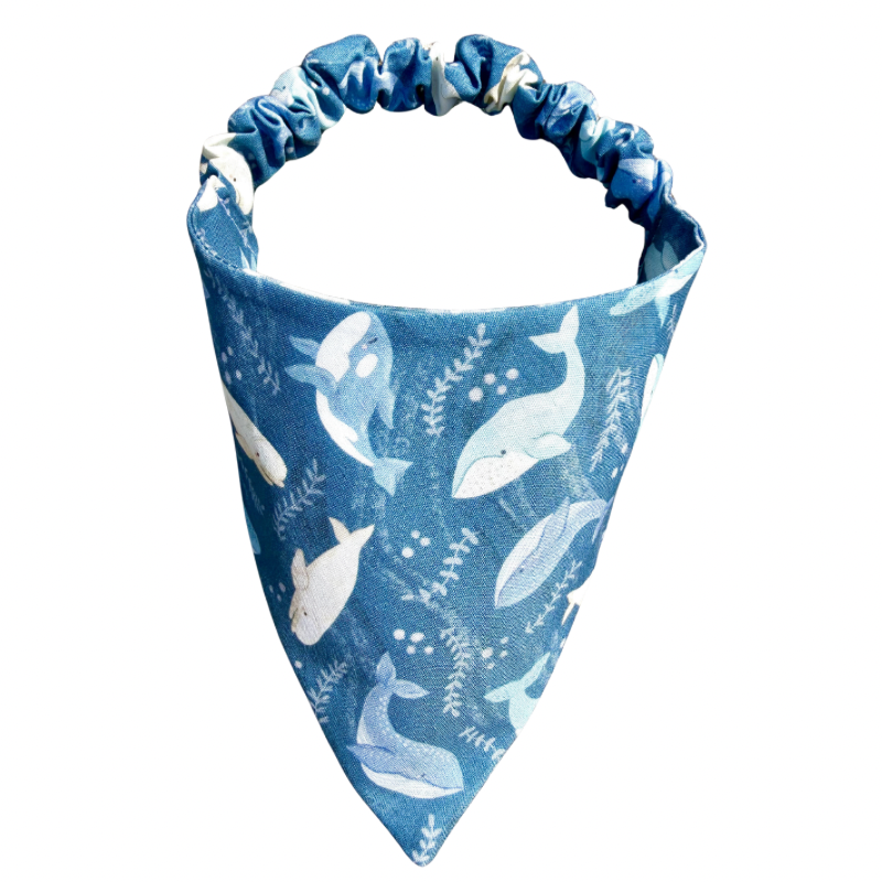 Whale Hello There! Scrunchie Bandana