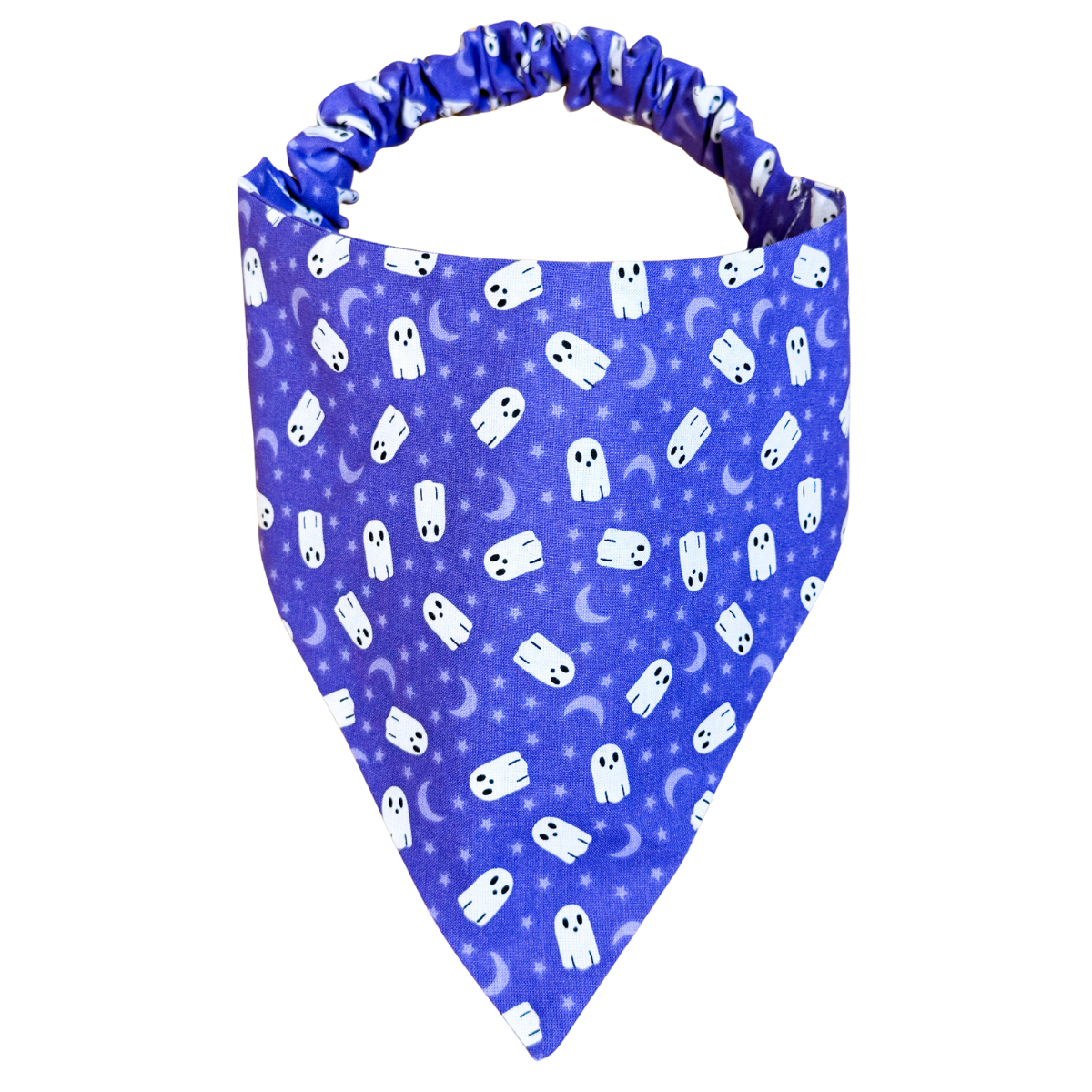 Purple Ghosties Scrunchie Bandana