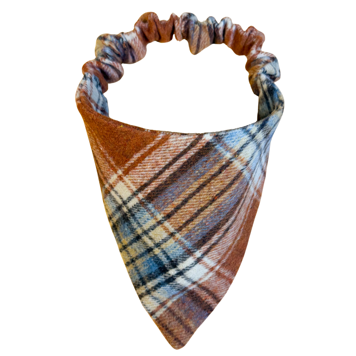 Luxe Autumn Plaid Scrunchie Bandana
