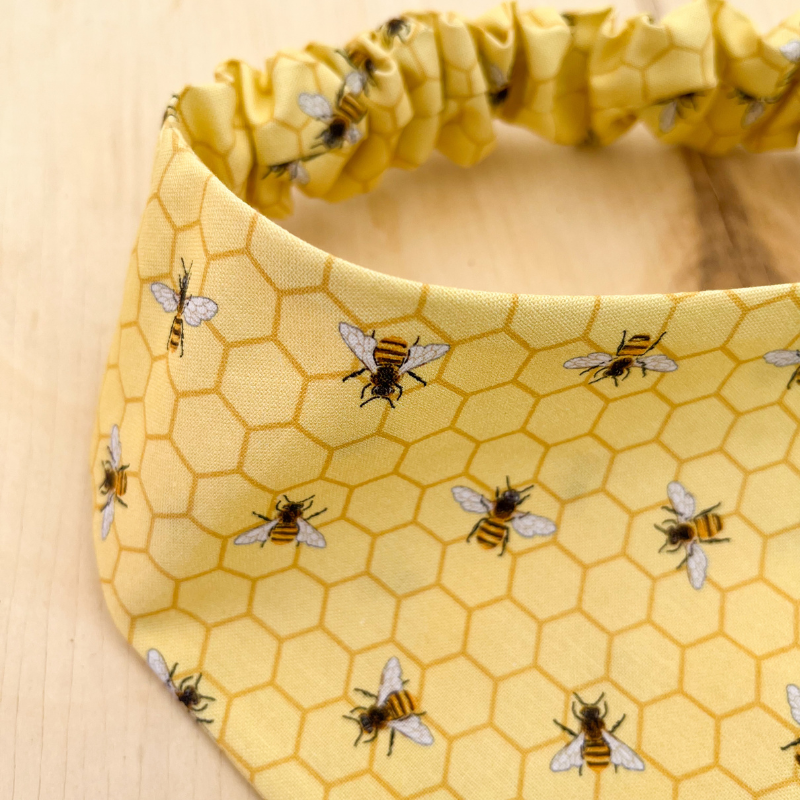 Bumble Bee Scrunchie Bandana