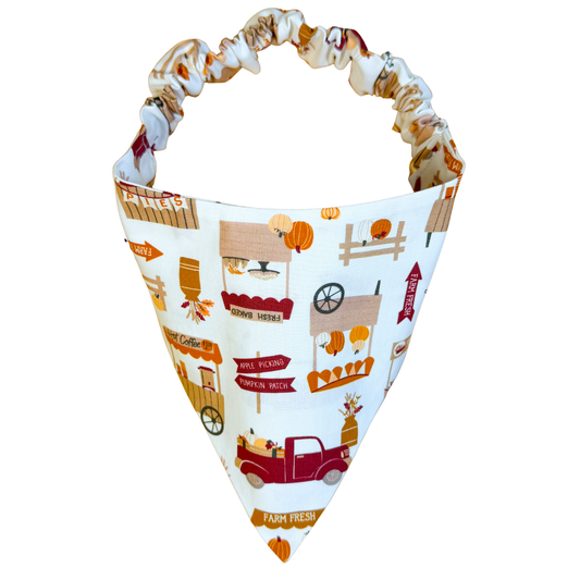 Fall Harvest Scrunchie Bandana
