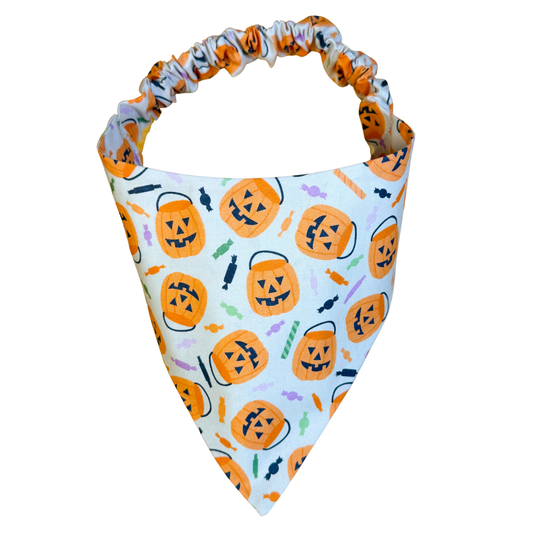 Pumpkin Pails Scrunchie Bandana