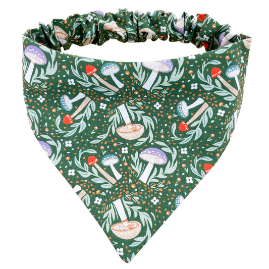 Mushroom Meadow Scrunchie Bandana