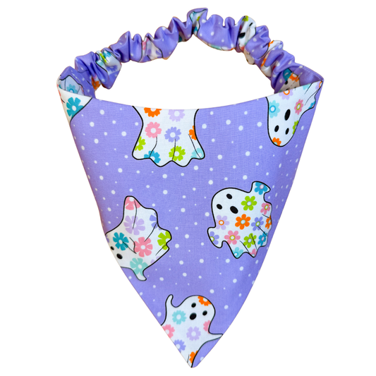Groovy Ghosts Scrunchie Bandana