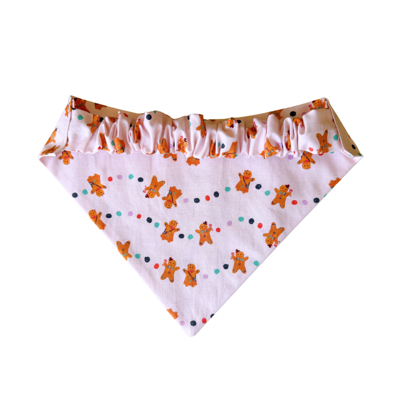 Pink Gingerbread Scrunchie Bandana