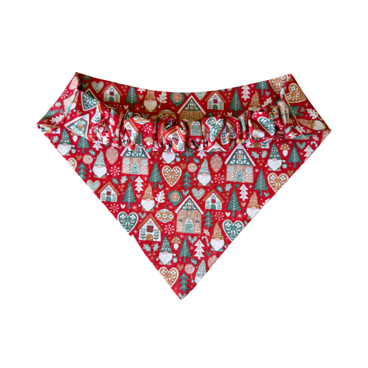 Christmas Village Scrunchie Bandana