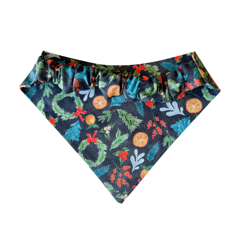 Spiced Evergreen Scrunchie Bandana