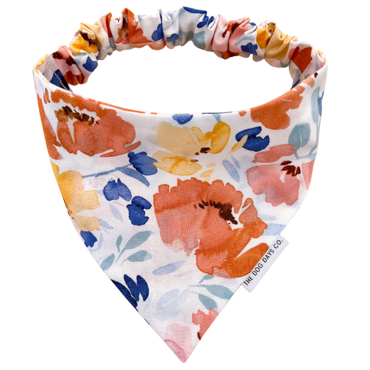Brushed Floral Scrunchie Bandana