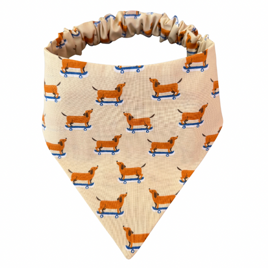 Skater Dog Scrunchie Bandana