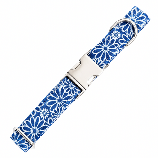 Blue Daisy Collar