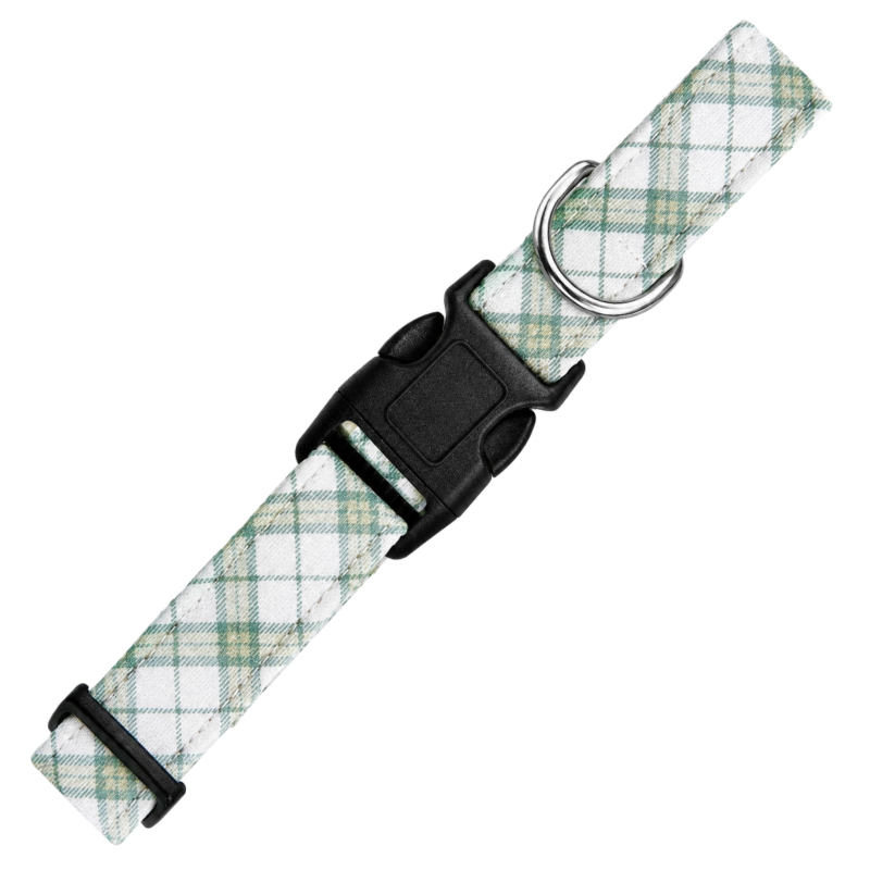 Sage Plaid Collar