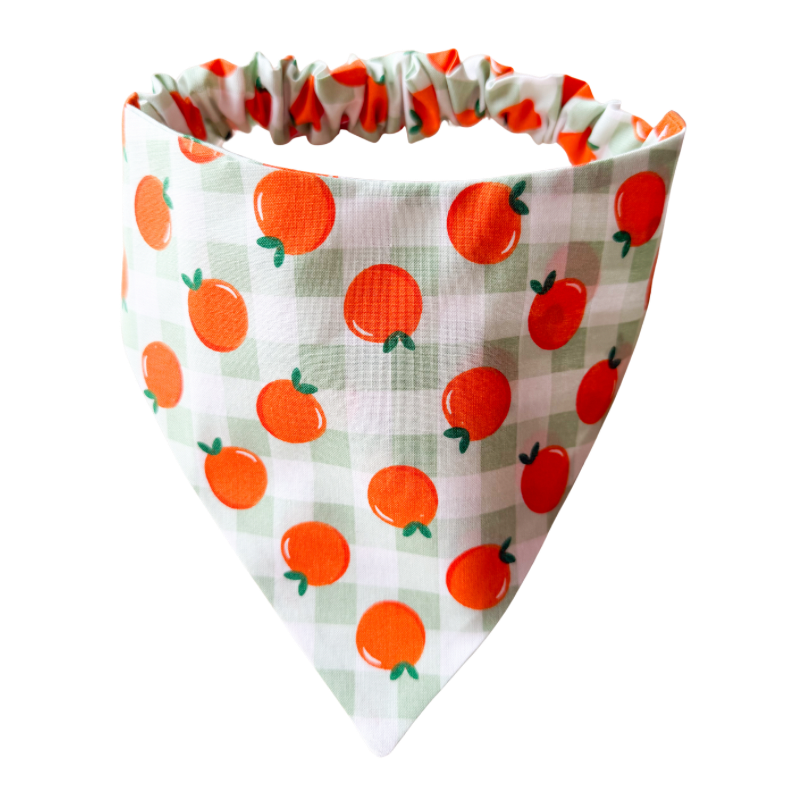 Orchard Orange Scrunchie Bandana