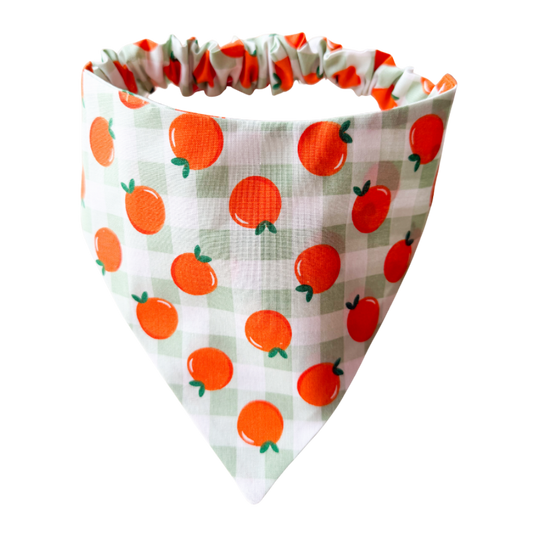 Orchard Orange Scrunchie Bandana