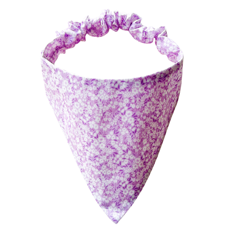 Lilac Bloom Scrunchie Bandana