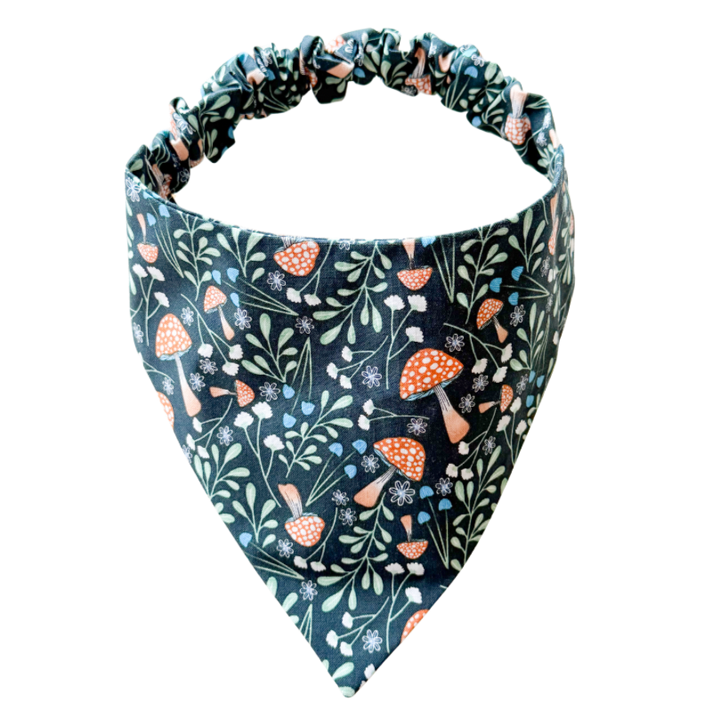 Mushroom Meadow Scrunchie Bandana