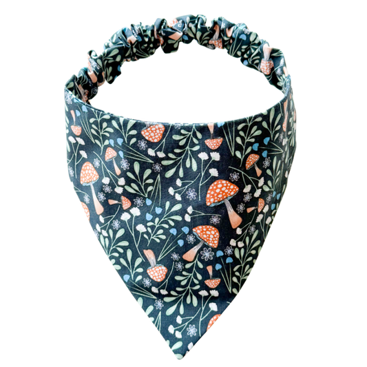 Mushroom Meadow Scrunchie Bandana