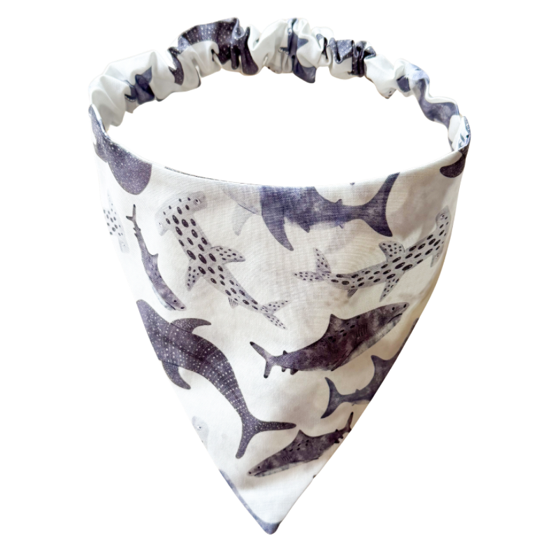 Shark Scrunchie Bandana