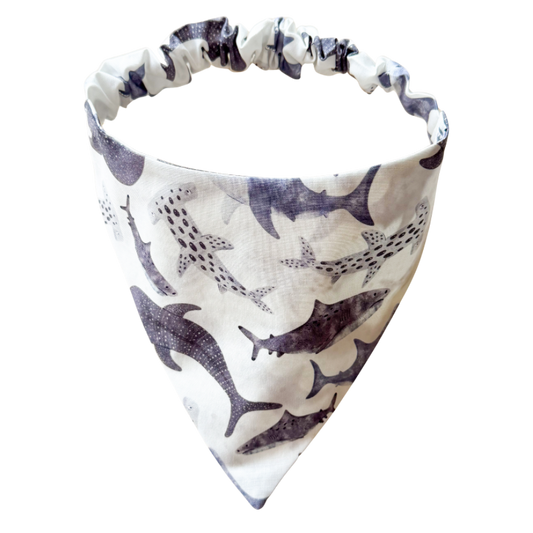 Shark Scrunchie Bandana